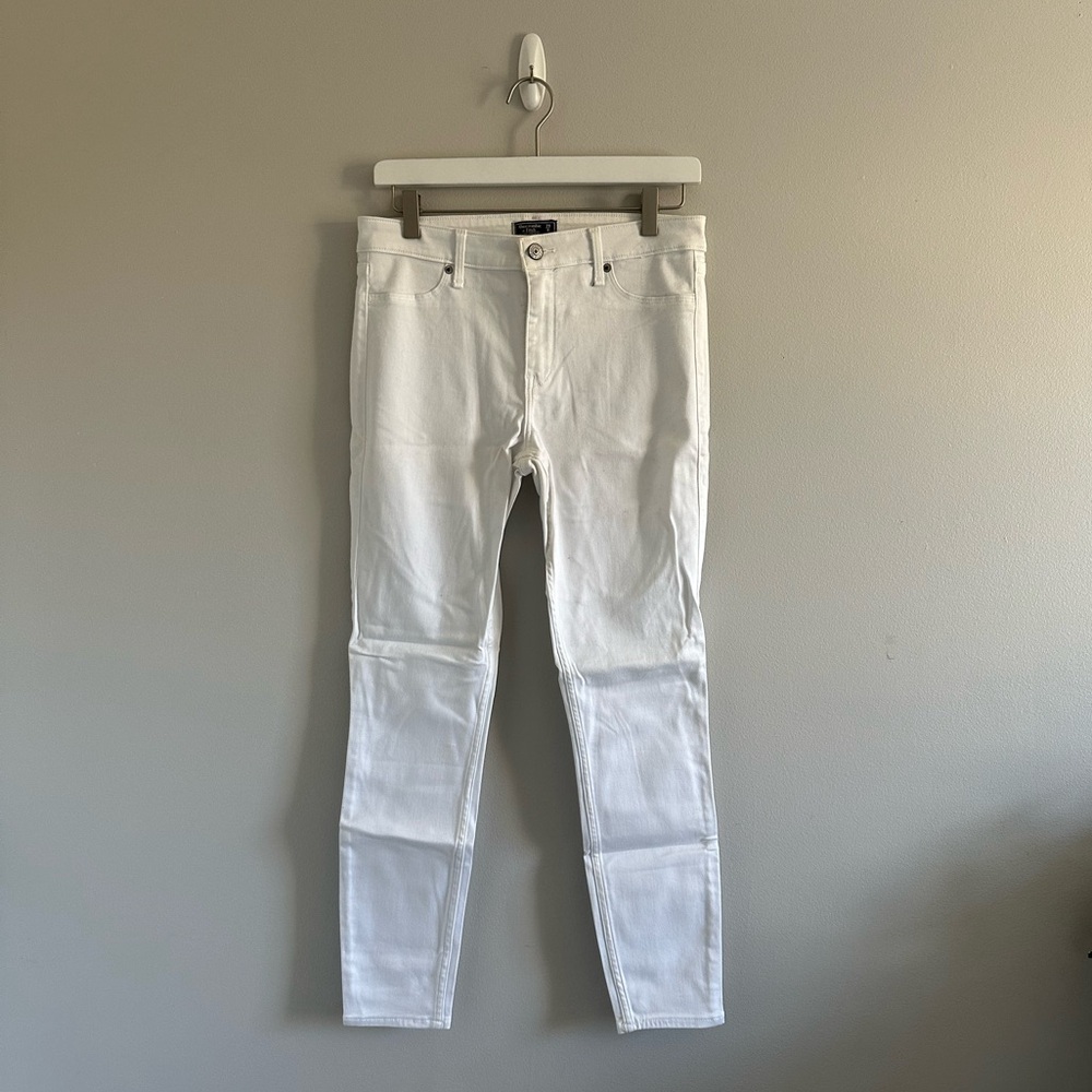 Abercrombie & Fitch White Harper Low Rise Jean Leggings Size 29 8R